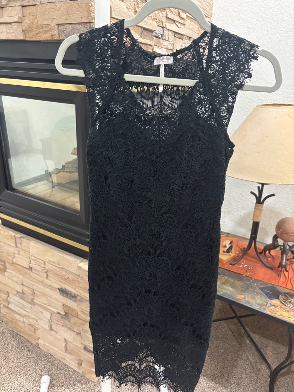 NWOT Free People Black Lace Cocktail Dress